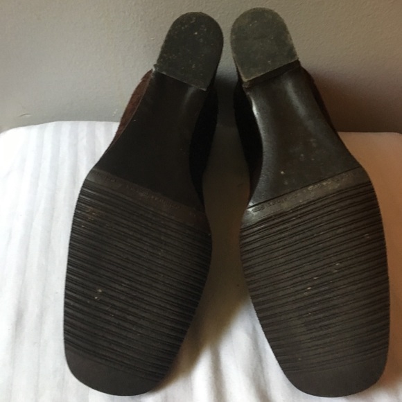 Michael Kors Classic Dark Brown Suede Wedge Heels - Picture 7 of 9